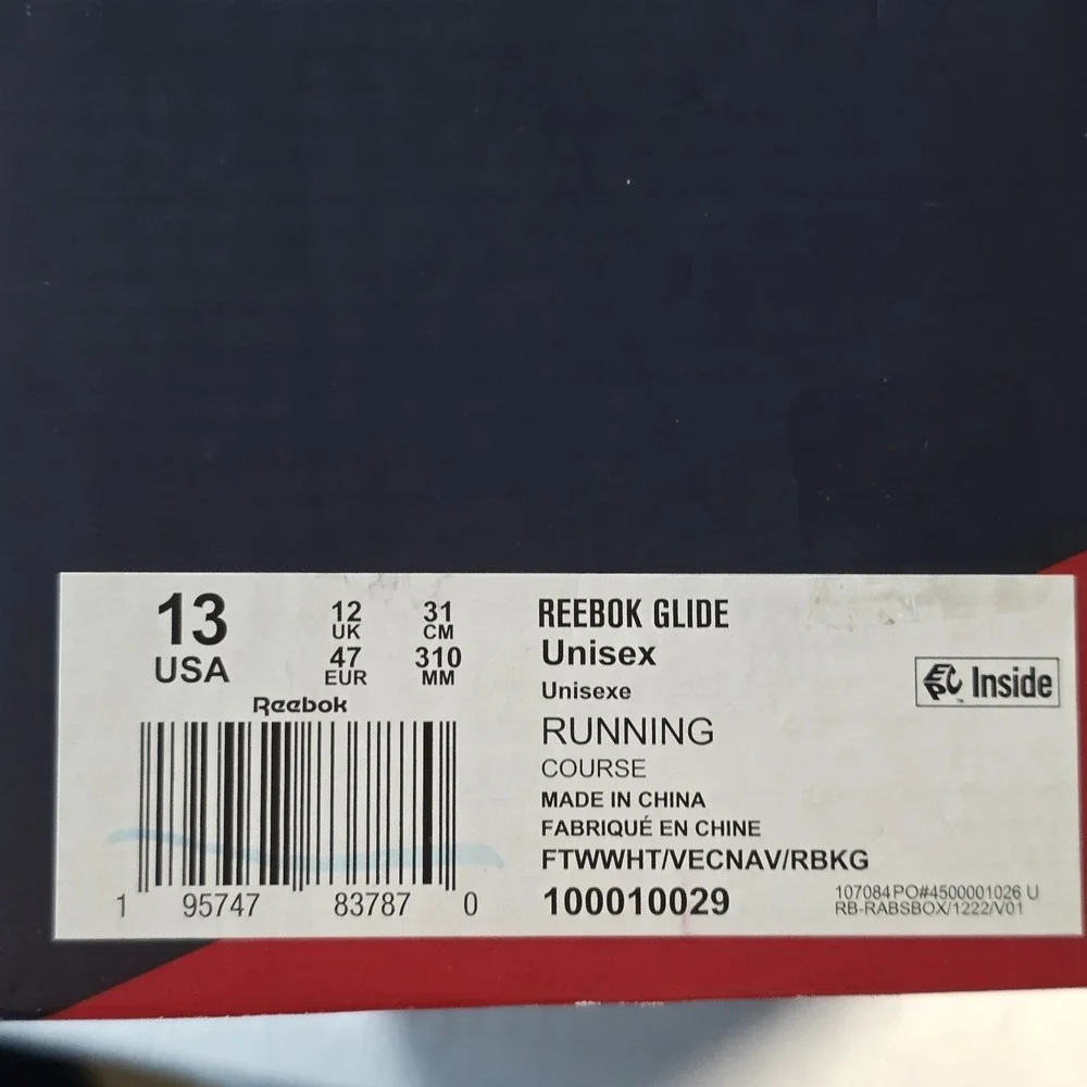 NEW‎ Reebok Glide Men's Sneaker's White Size 13